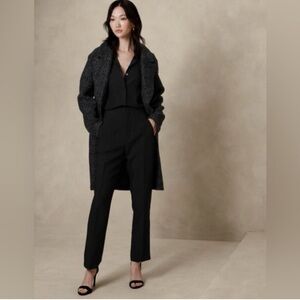 Banana Republic Black Ultra High Rise Tapered Pants Size 8